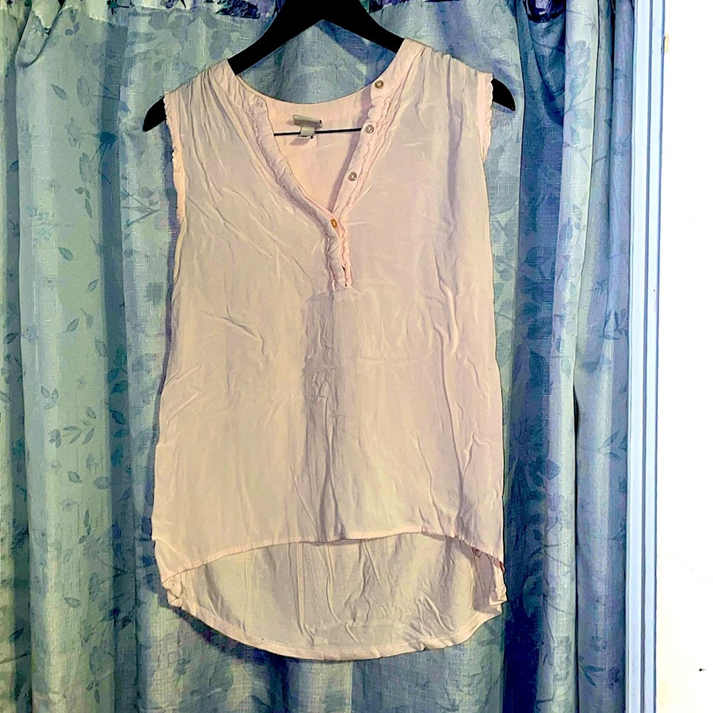 Light pink casual blouse
